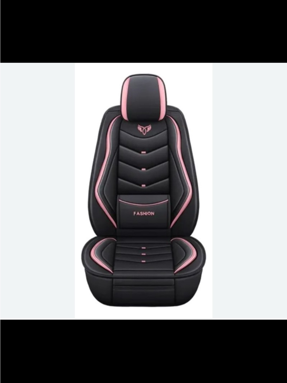 Black and Pink Universal Car Seat Cover